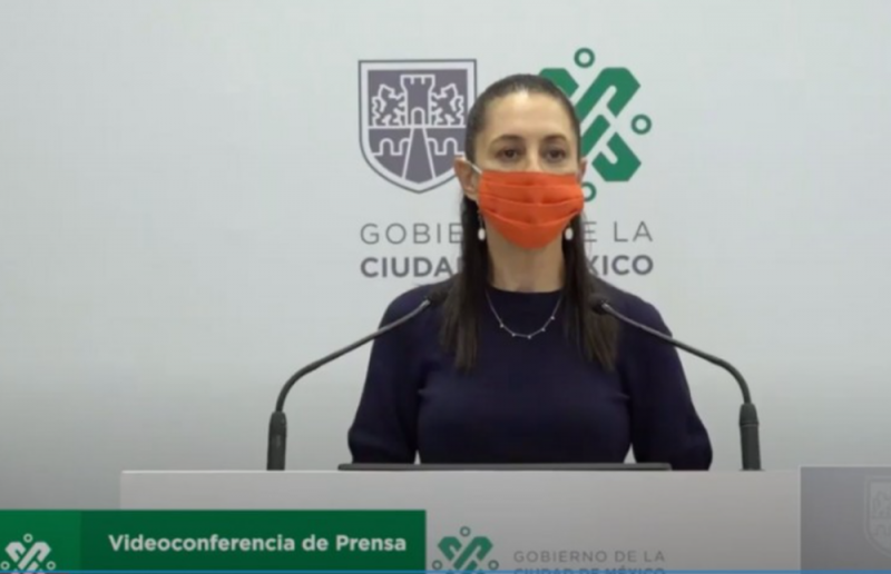 CDMX sigue en semáforo naranja y Sheinbaum anuncia visitas a positivos de COVID