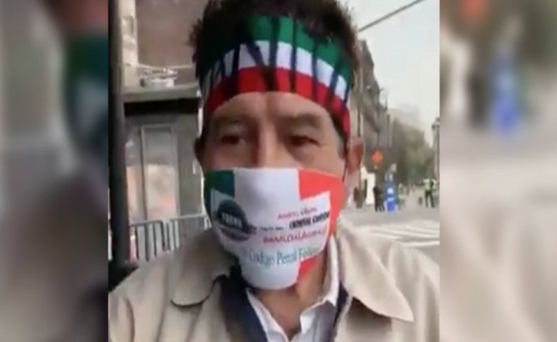 Juanito ACUDE a plantón para apoyar a FRENAAA, pues asegura que
