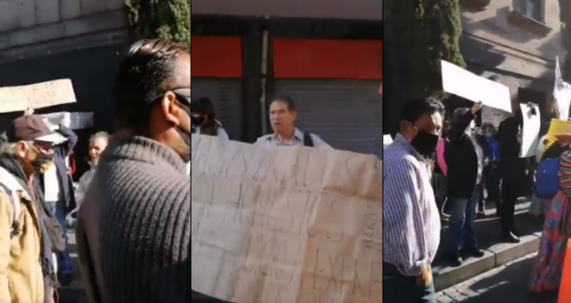 Manifestantes se aglomeran afuera de la SCJN para exigir VALIDEZ de consulta para expresidentes