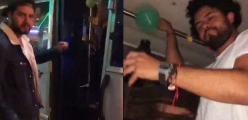 Joven CELEBRA su CUMPLEAÑOS con fiesta fifí a bordo de un ¡MICROBÚS! (VIDEO)