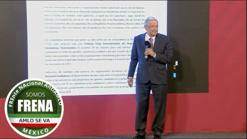 En vez de asustar, la llegada de FRENAAA 2 “conmueve y da ternura”: AMLO