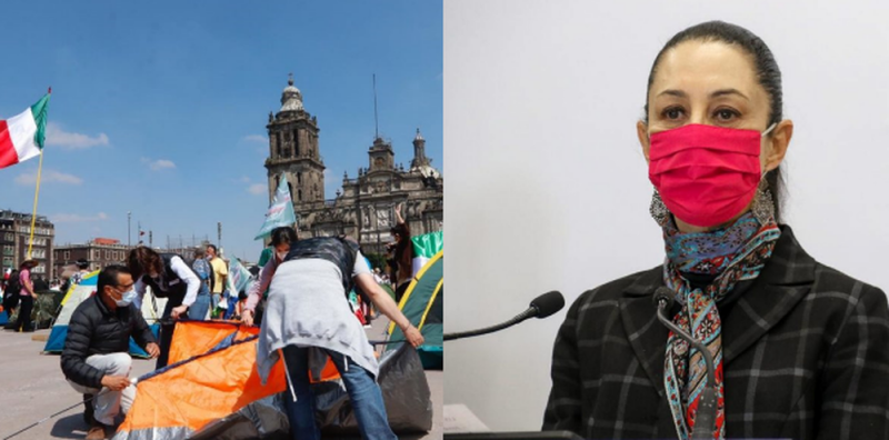 Descarta Sheinbaum REFORZAR seguridad en Zócalo ante LLEGADA de más manifestantes