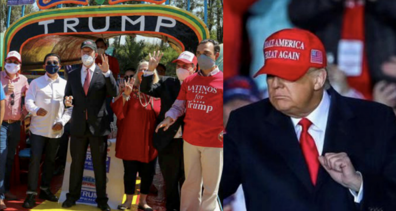  Desde Xochimilco y en Trajinera le demuestran su apoyo al presidente de EU: “México está con Trump”