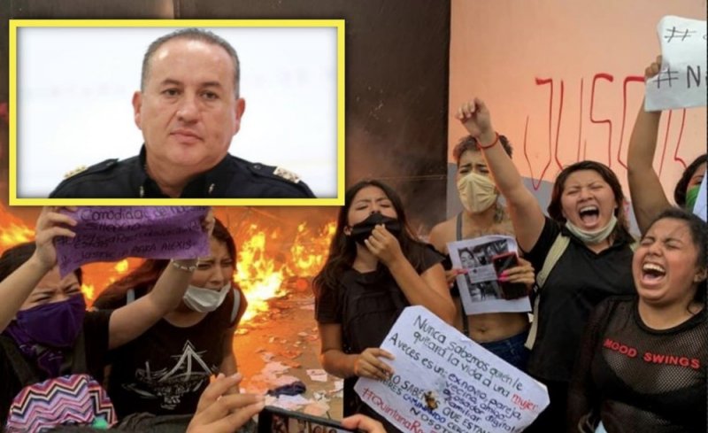 Separan de su cargo a Director de Seguridad de Cancún por ordenar balazos en protesta