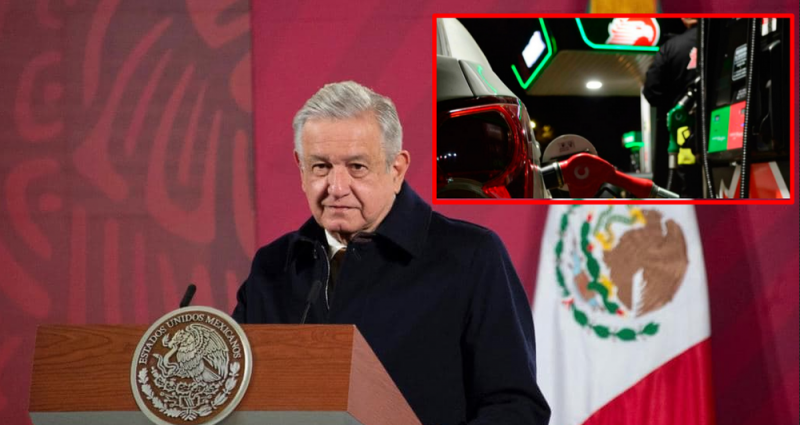 AMLO presume que su gobierno ha cumplido con compromiso de no elevar el precio de los combustibles