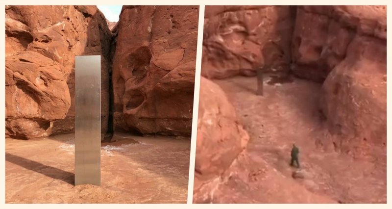 Encuentran extraño MONOLITO en medio del desierto; causa expectativa (VIDEO)