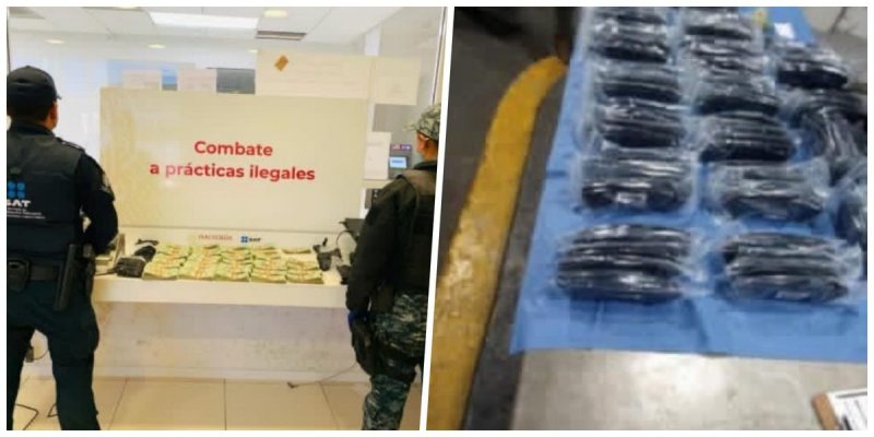 Decomisan Aduanas y GN cargamento de fentermina, droga y miles de dólares