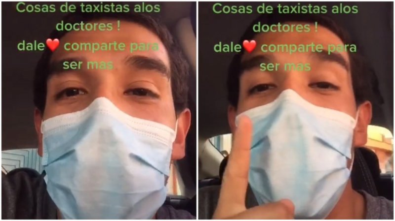 Taxista se vuelve viral al regalar viaje a trabajador de la Salud; “muchas gracias por cuidarnos”