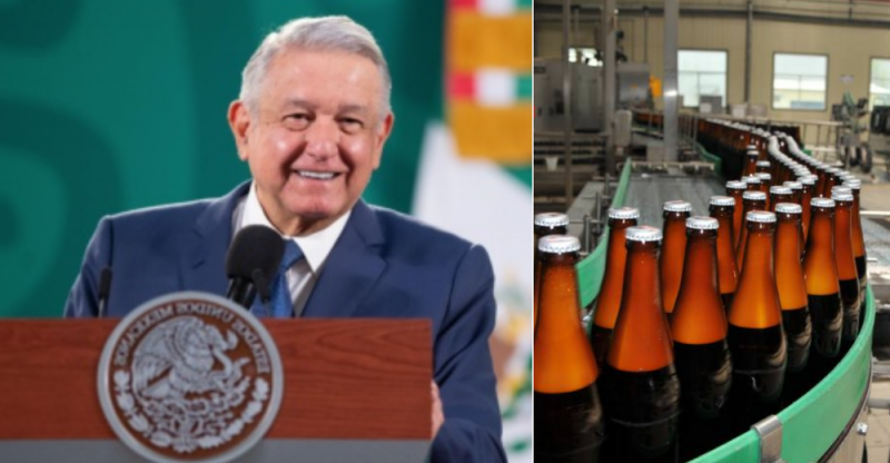 AMLO propone que cerveceras se instalen en el sureste de México, “ahí hay mucha agua”.