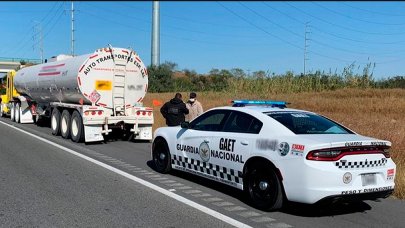 Guardia Nacional recupera 42 mil lt de diésel presuntamente robado en Nuevo León