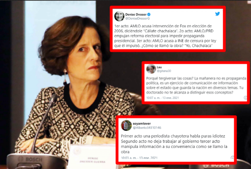 “Chayotera, hablas pura idiotez”, le tunden a Denise Dresser por criticar a AMLO