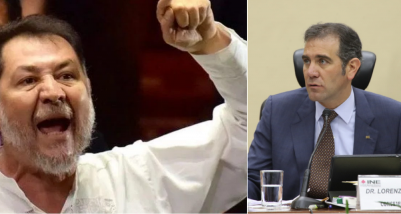 Noroña amenaza a Lorenzo Córdova con iniciativa para destituirlo del INE por “imparcialidad”