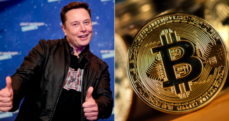 Elon Musk puso Bitcoin en su Perfil de Twitter y el precio se disparo 5000 Dólares en 1 hora.