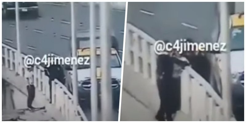 Policías de la CDMX rescatan a sujeto que intentó quitarse la vida (VIDEO)y