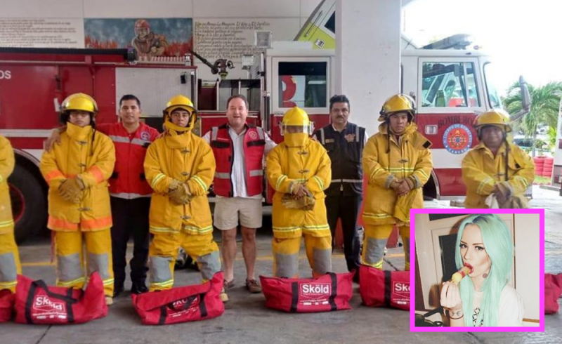 Modelo posa en poca ropa para Play Boy en cuartel de bomberos; cesan a director