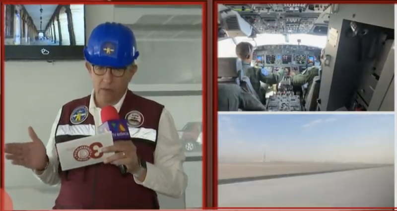 Jorge Garralda se impresiona tras visitar la construcción del Aeropuerto Felipe Ángeles (VIDEO)