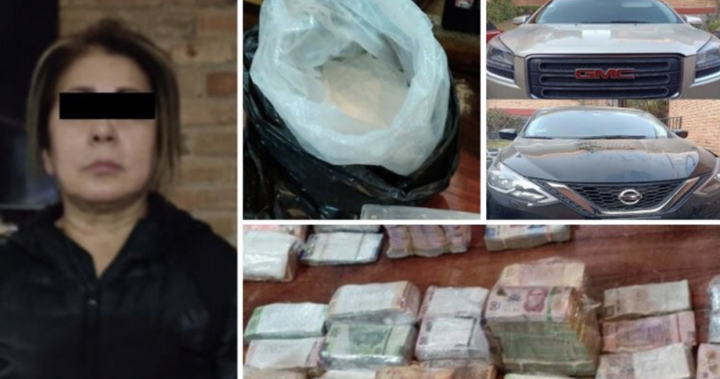 Policía de CDMX detiene a la mamá de El Lunares; traía carros de lujo, droga y millones en efectivo