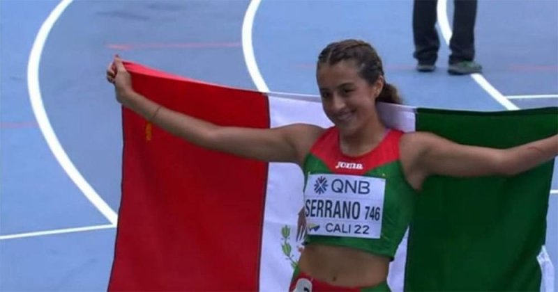 Karla Serrano pone en alto el nombre de México y gana oro en Mundial de Atletismo