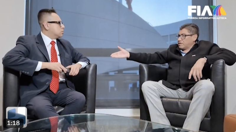 Saúl Monreal se aferra a su candidatura y va a TV Azteca a hacerse la víctima 