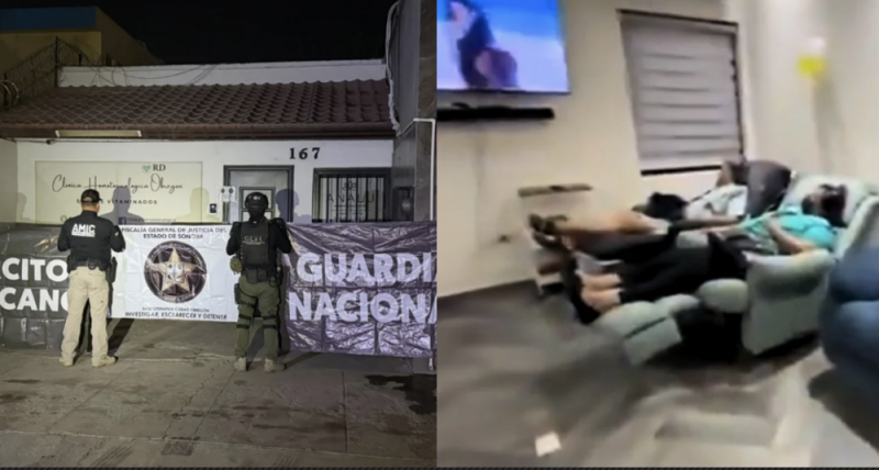 VIDEO de una clínica de sueros: Así operaban por dentro; catean otra de ellas en Sonora 