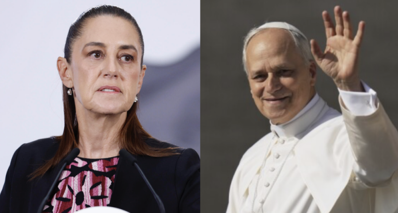 Sheinbaum celebra el llamado de paz de León XIV ante las críticas de Trump