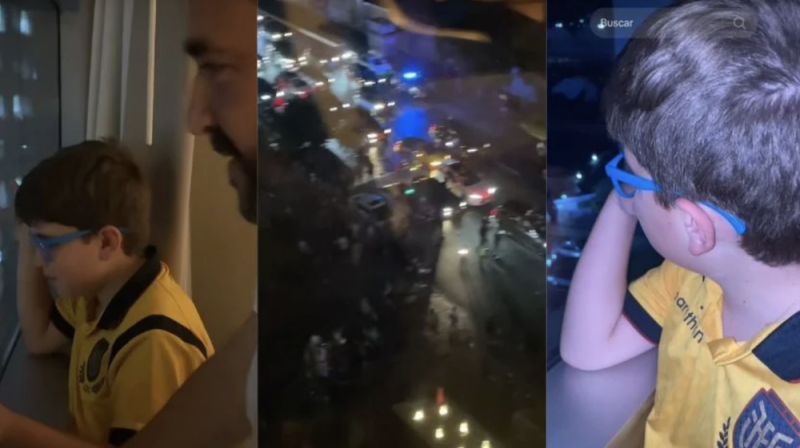 Niño ecuatoriano se queja de festejos afuera de hotel previo al juego México vs Ecuador