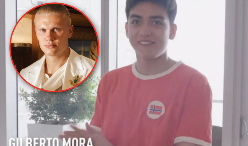 Gilberto Mora aparece en el videoblog de Haaland y desata rumores sobre su futuro en Europa