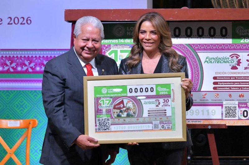 publicaciones/Lotería Nacional conmemora 30 años de la Fundación Politécnico con billete especial