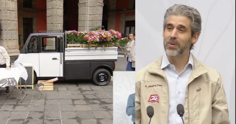 Gobierno anuncia Olinia, nuevo vehículo eléctrico de carga; ¡Le caben 12 huacales!