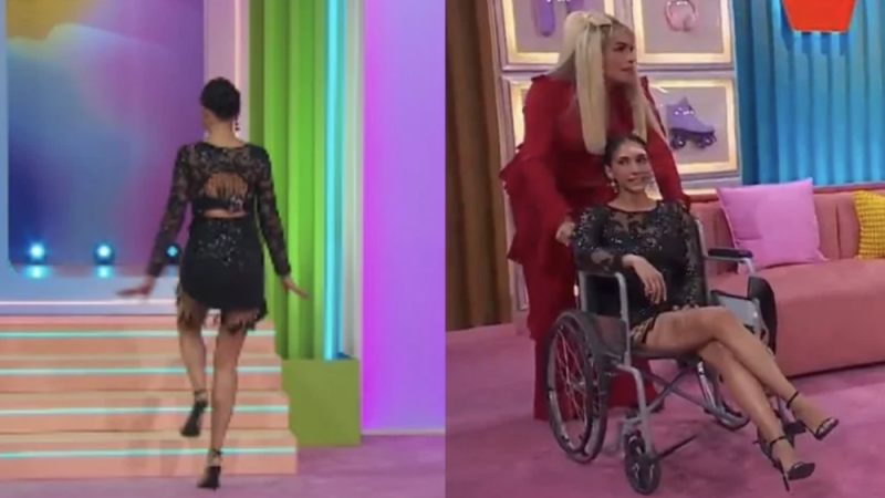 Cynthia Urías sufre FUERTE caída EN VIVO en LCDLF México, reaparece en silla de ruedas