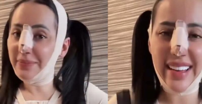Sandra Cuevas reaparece en redes y muestra como luce actualmente tras su operación 