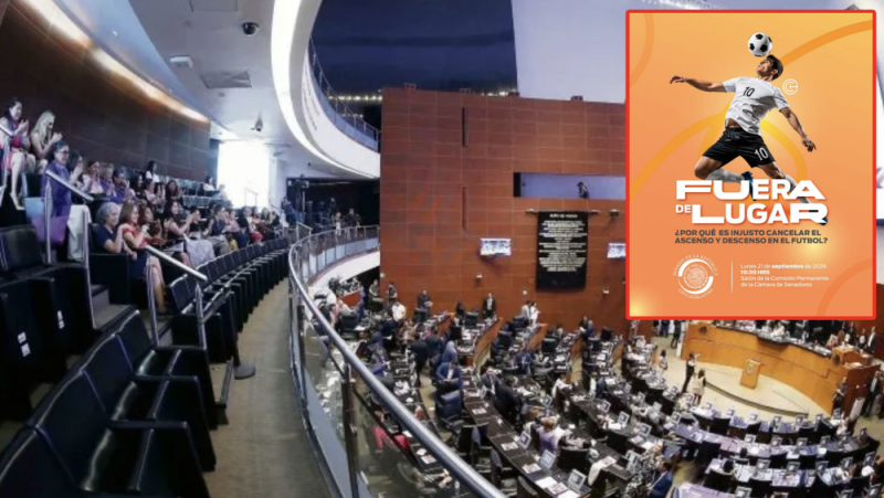 Senado abre debate sobre el regreso del ascenso y descenso en el fútbol mexicano