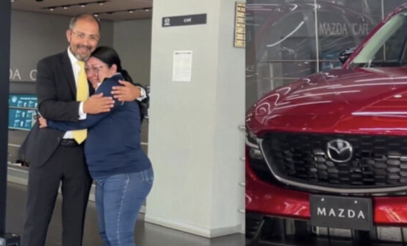Mazda le regala una CX-5 a vendedora que lleva 21 años trabajando para la marca