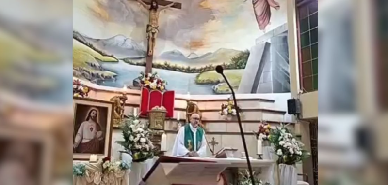 Esto se sabe sobre la trágica mu3rt3 del sacerdote Patricio, quien le cayó pesada cruz durante misa