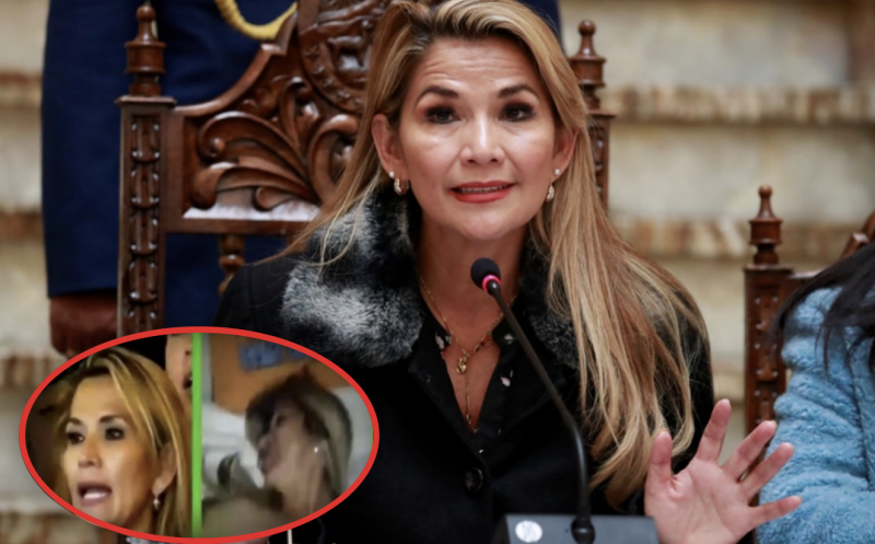 Exhiben supuesto vídeo NOPOR de la usurpadora Jeanine Áñez