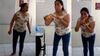 VIDEO: Maestra golosa enseña a sus alumnas a colocar el condón con la boca. 