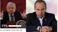 Partido de CALDERÓN lanza encuesta para ver si la gente VOLVERÍA a VOTAR por AMLO y ARRASA el presid
