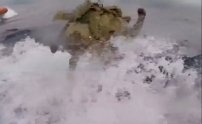 Militar salta a submarino andando que transportaba droga para detener a sus tripulantes. (VIDEO)