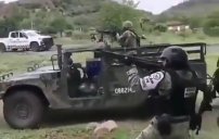 VIDEO: Captan enfrentamiento entre Guardia Nacional y CJNG 