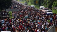 Sale caravana de 1,000 hondureños con rumbo a México.
