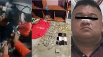 Catean casa de asesino del pasajero de la combi, encuentran droga y armas. 