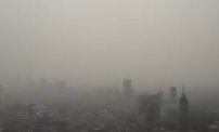 Se viraliza VIDEO de la nata de contaminación que envuelve a la Ciudad de México. 