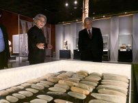 AMLO y Beatriz Gutiérrez visitan el Museo Nacional de Antropología