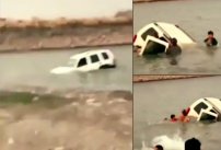 Familia casi se ahoga en presa de Jalisco (VIDEO)