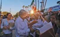 #HISTÓRICO: Esperan asistencia de más de 20 mil personas en mitin de AMLO en Tijuana. 