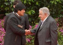 José Mujica y Evo Morales se reúnen en la Ciudad de México 