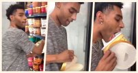 Joven prueba un helado en tienda y la regresa al mostrador; podría ir a la cárcel por ello