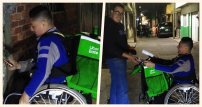 Repartidor de Uber Eats en silla de ruedas se vuelve viral en Morelia