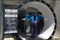 Instalan túnel satinizante en CDMX para combatir el coronavirus