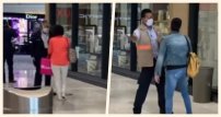 Dos mujeres ROMPEN protocolos sanitarios y se meten a la fuerza a plaza comercial (VIDEO)